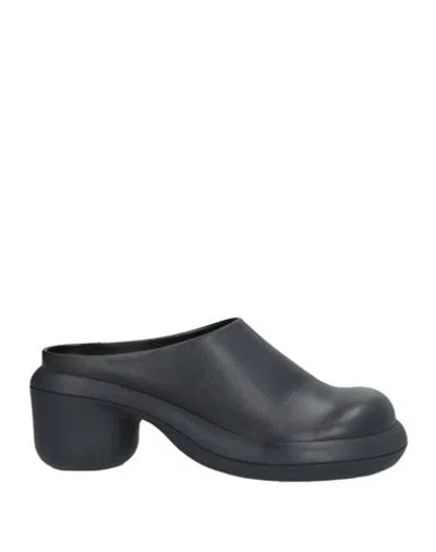 Jil Sander Woman Mules & Clogs Black Size 6 Calfskin