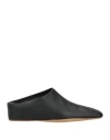 Jil Sander Woman Mules & Clogs Black Size 8 Leather In Black