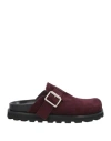 Jil Sander+ Woman Mules & Clogs Burgundy Size 8 Leather In Red