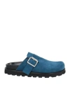 Jil Sander+ Woman Mules & Clogs Deep Teal Size 8 Leather In Green