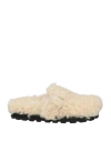 Jil Sander Woman Mules & Clogs Ivory Size 8 Shearling In White