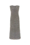Jil Sander Mohair And Lurex Midi Dress In Multicolor