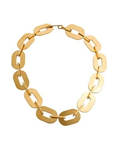 Jil Sander Woman Necklace Gold Size - Brass