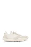 Jil Sander Women White Leather And Suede Moon Sneakers In Off-white