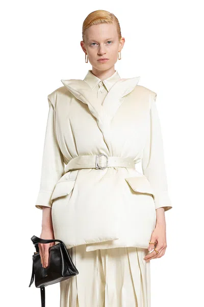 Jil Sander Woman Off-white Vests