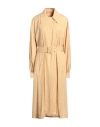 Jil Sander Woman Overcoat & Trench Coat Apricot Size 6 Viscose In Orange