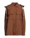 Jil Sander Woman Overcoat Brown Size 2 Cotton In Brown