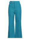 Jil Sander Woman Pants Azure Size 8 Viscose, Silk In Blue