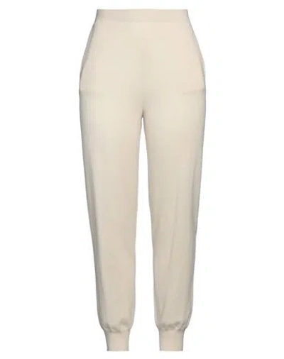 Jil Sander Woman Pants Beige Size 8 Cashmere