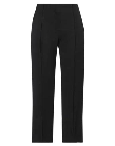 Jil Sander Woman Pants Black Size 4 Viscose, Silk