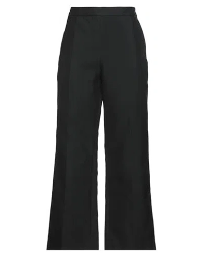 Jil Sander Woman Pants Black Size 8 Polyamide, Silk