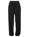 JIL SANDER JIL SANDER WOMAN PANTS BLACK SIZE 8 VISCOSE, VIRGIN WOOL, POLYAMIDE, ELASTANE