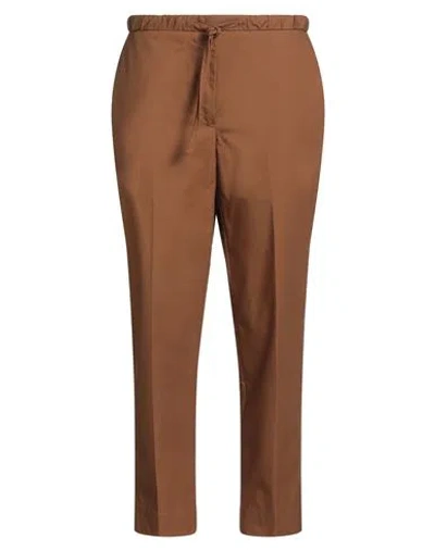 Jil Sander Woman Pants Brown Size 0 Cotton