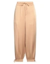 Jil Sander Woman Pants Camel Size 10 Acetate, Viscose In Beige