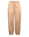 Jil Sander Woman Pants Camel Size 10 Acetate, Viscose In Beige