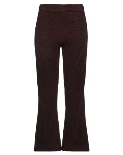 Jil Sander Woman Pants Chocolate Brown Size 2 Wool, Polyamide