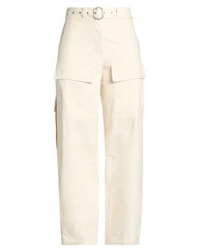 Jil Sander + Woman Pants Cream Size 2 Cotton In Neutral