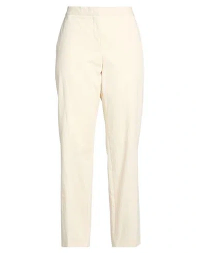 Jil Sander Woman Pants Cream Size 6 Cotton In Neutral