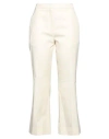 Jil Sander Woman Pants Cream Size 8 Cotton In White