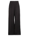 Jil Sander Woman Pants Dark Brown Size 2 Viscose In Black