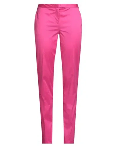Jil Sander Woman Pants Fuchsia Size 8 Cotton, Elastane In Pink