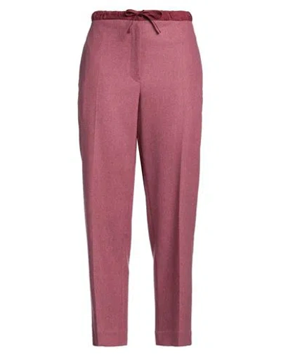 Jil Sander Woman Pants Garnet Size 6 Wool, Viscose In Pink