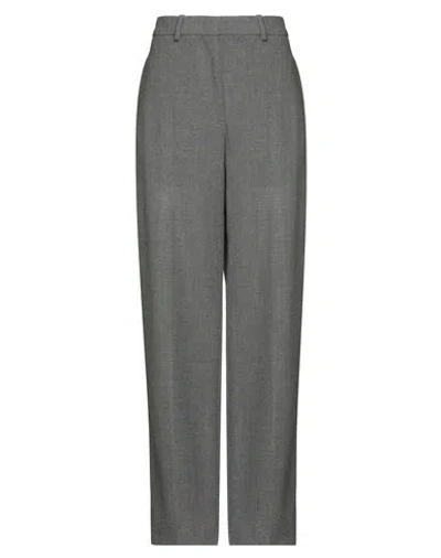 Jil Sander Woman Pants Grey Size 10 Wool In Gray