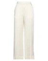 Jil Sander Woman Pants Ivory Size 4 Acetate, Viscose In White