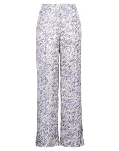 Jil Sander Woman Pants Lilac Size 6 Cupro, Silk In Purple