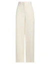 Jil Sander Woman Pants Ivory Size 4 Viscose, Silk In White