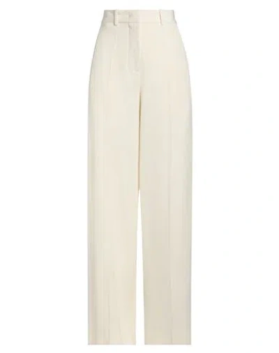Jil Sander Woman Pants Ivory Size 4 Viscose, Silk In White