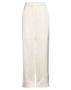 Jil Sander Woman Pants Ivory Size 4 Viscose In White