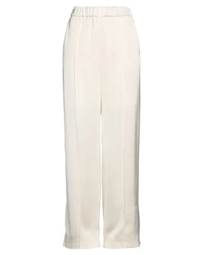 Jil Sander Woman Pants Ivory Size 4 Viscose In White