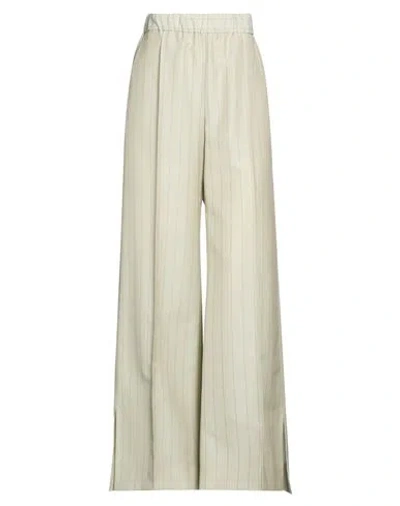 Jil Sander Woman Pants Light Green Size 2 Wool, Mohair Wool In Neutral