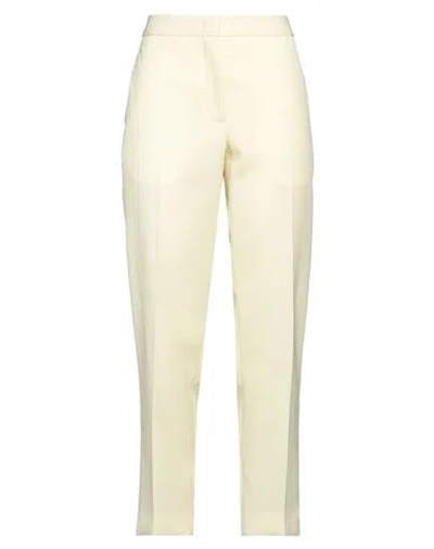 Jil Sander Woman Pants Light Yellow Size 6 Wool In Yellow