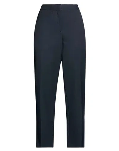 Jil Sander + Woman Pants Navy Size 8 Virgin Wool In Blue