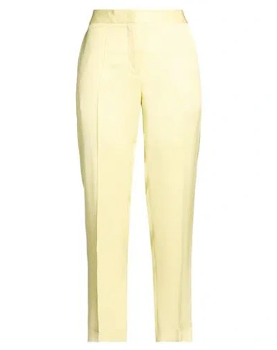 Jil Sander Woman Pants Pastel Yellow Size 4 Viscose In Multi