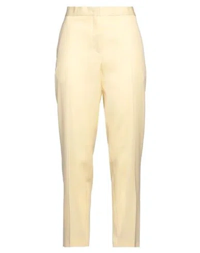 Jil Sander Woman Pants Pastel Yellow Size 8 Virgin Wool