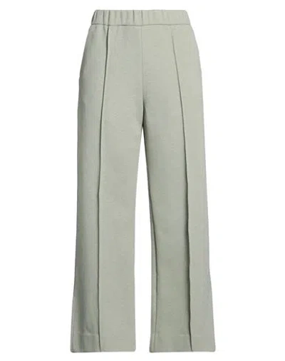 Jil Sander Woman Pants Sage Green Size 4 Polyester, Cotton, Elastane In Gray