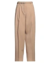 Jil Sander Woman Pants Sand Size 6 Wool In Beige