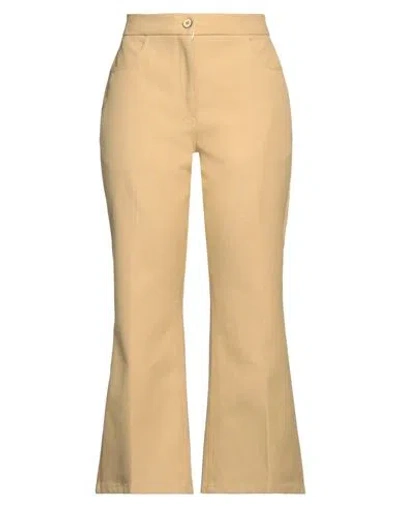 Jil Sander Woman Pants Sand Size 12 Cotton In Beige
