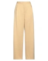 Jil Sander Woman Pants Sand Size 8 Virgin Wool In Beige