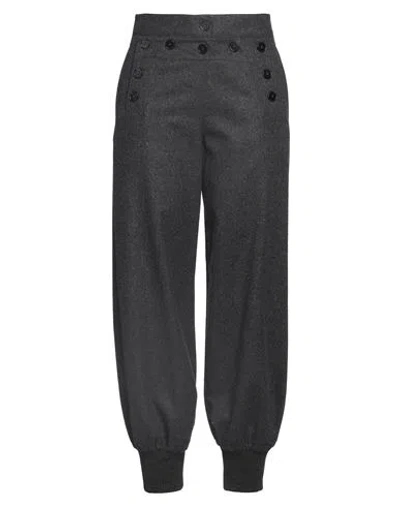 Jil Sander Woman Pants Steel Grey Size 2 Virgin Wool In Gray
