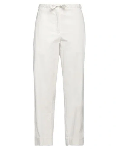 Jil Sander+ Woman Pants White Size 10 Cotton