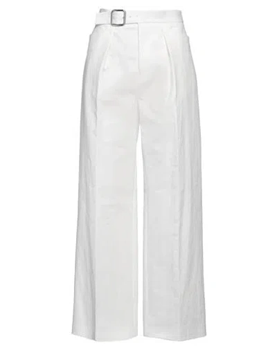 Jil Sander Woman Pants White Size 32 Cotton