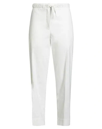 Jil Sander Woman Pants White Size 4 Cotton