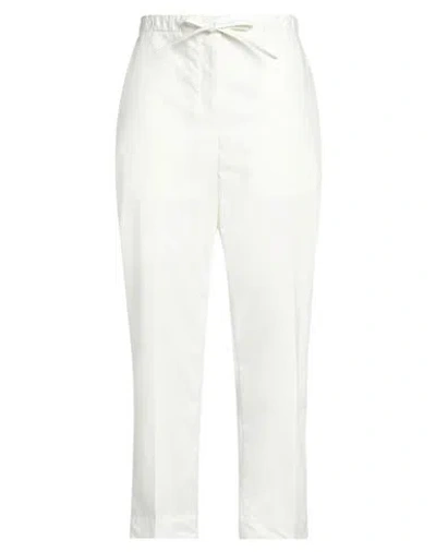 JIL SANDER JIL SANDER+ WOMAN PANTS WHITE SIZE 4 COTTON