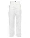 Jil Sander Woman Pants White Size 4 Viscose, Linen, Cotton