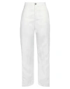 Jil Sander Woman Pants White Size 4 Viscose, Linen, Cotton In White