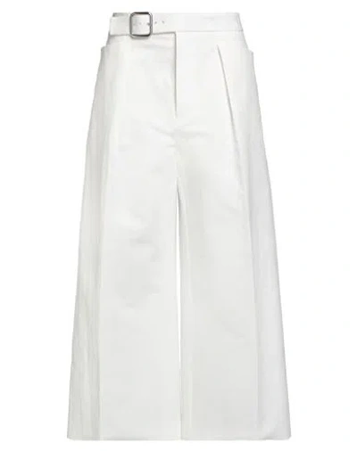 Jil Sander Woman Pants White Size 6 Cotton